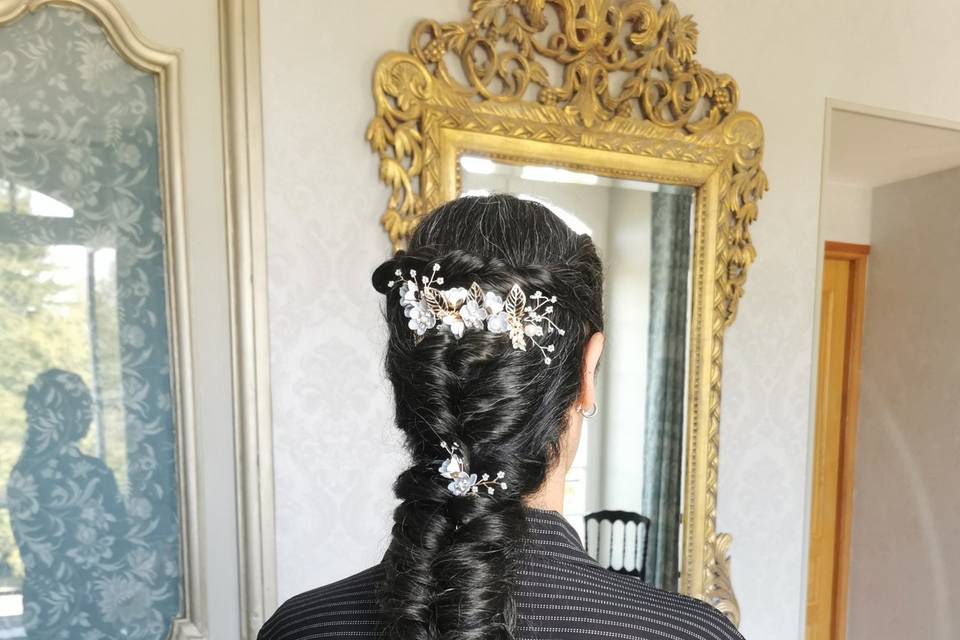 Coiffure tressée