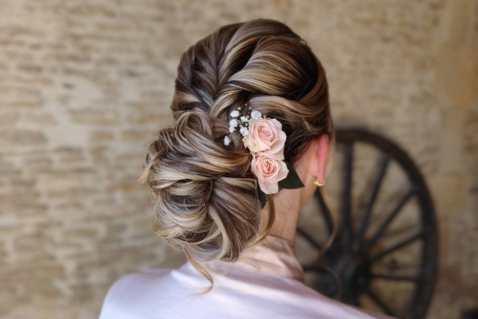 Chignon bas mariée