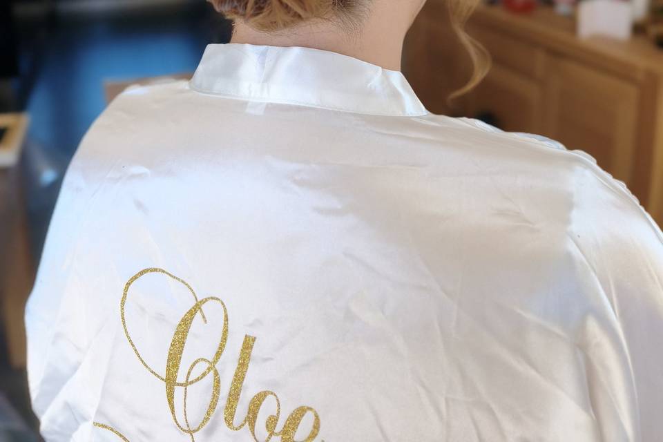 Chignon bas mariée