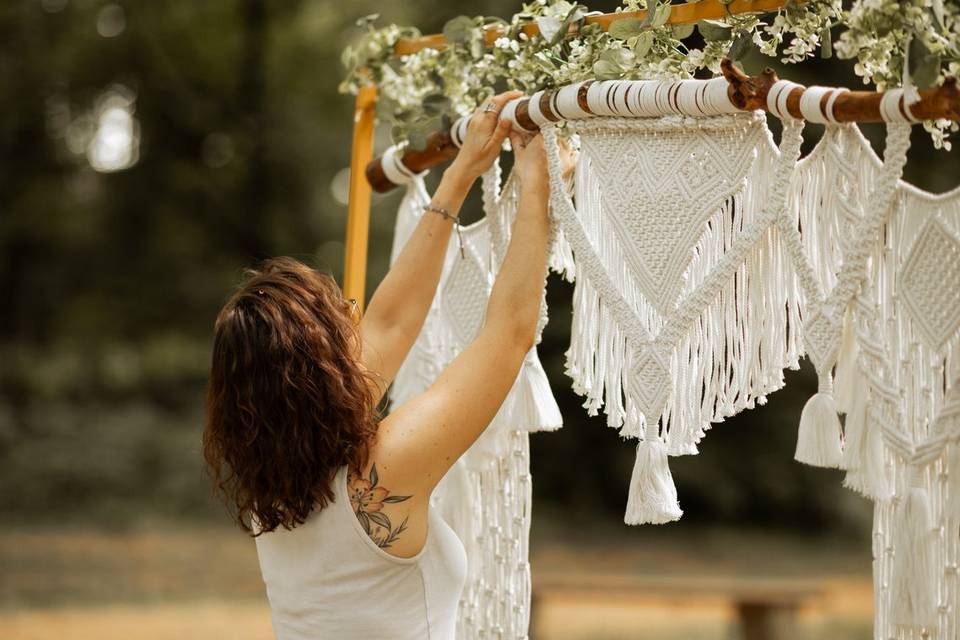 Arche en macramé