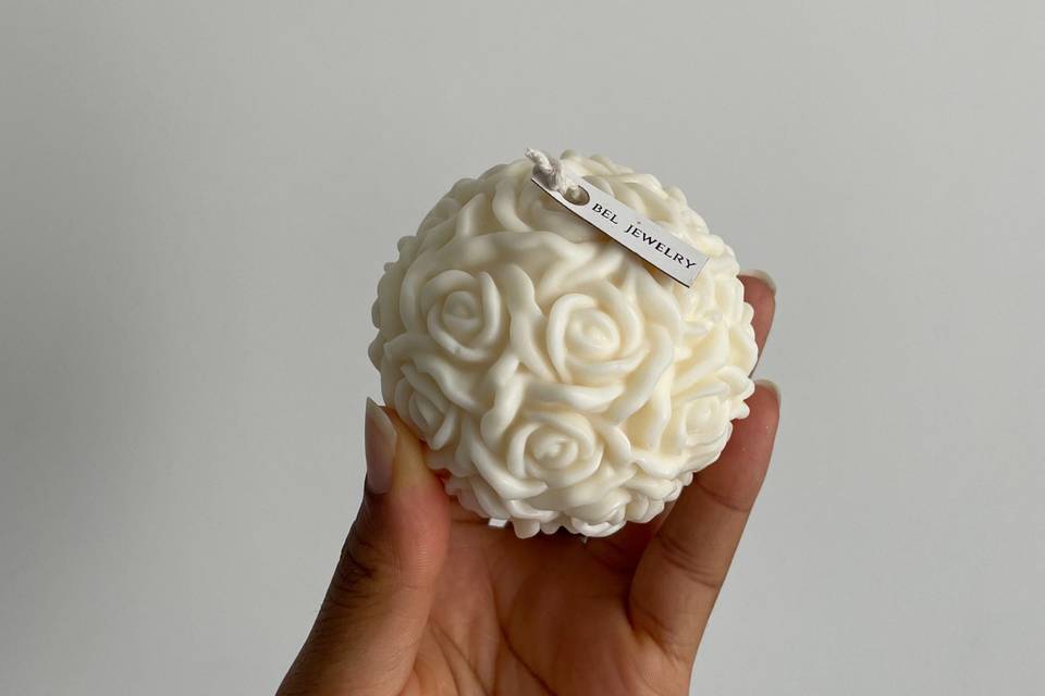 Bougie artisanale rosas