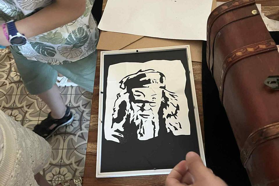 Dumbledore - Découpe papier