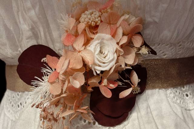 Bouquet ceinture de mariée