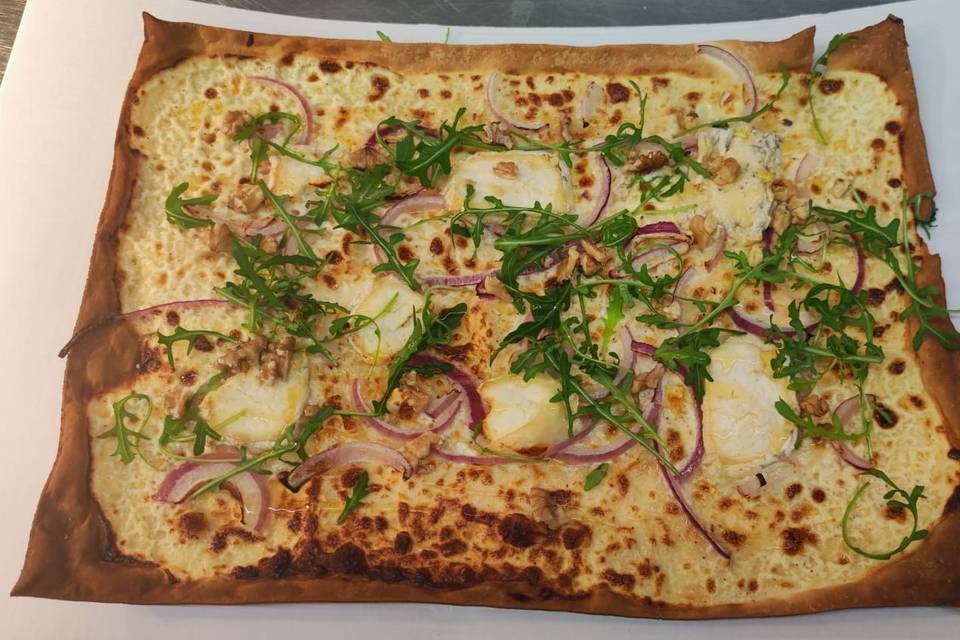 Flammekueche chèvre