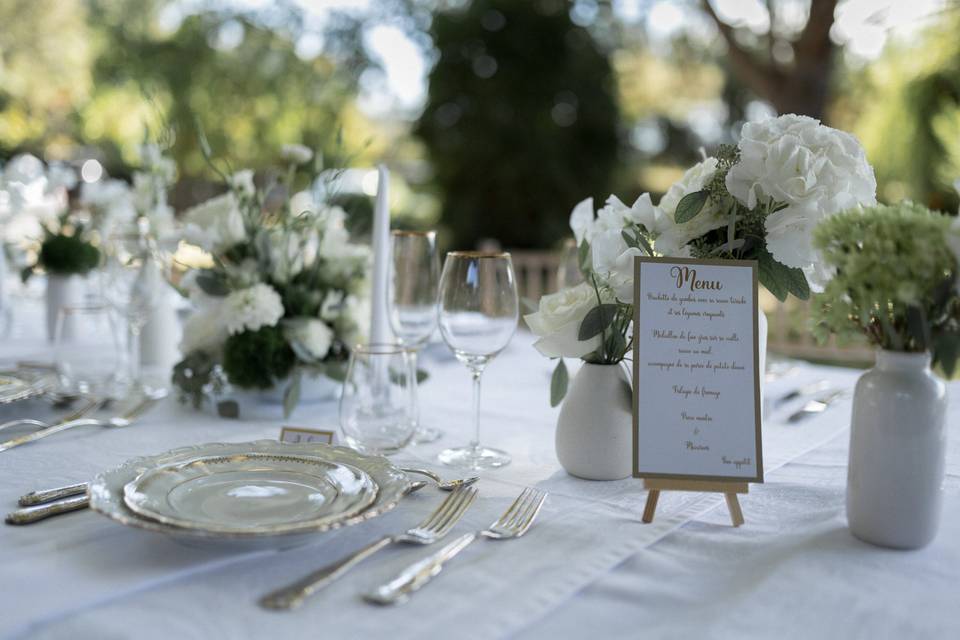 Table de mariage - Mas de la F