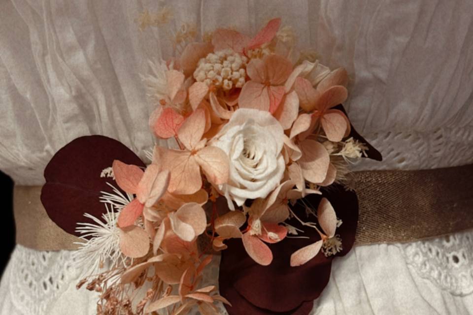 Bouquet ceinture de mariée