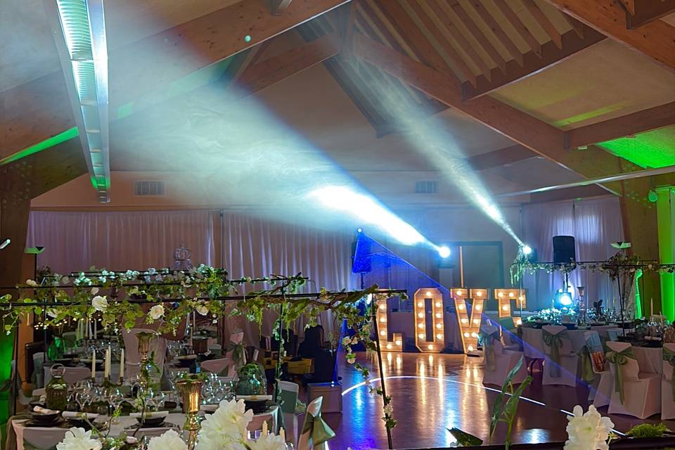 Mise en lumière salle