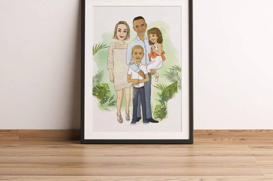 Illustration Famille mariage