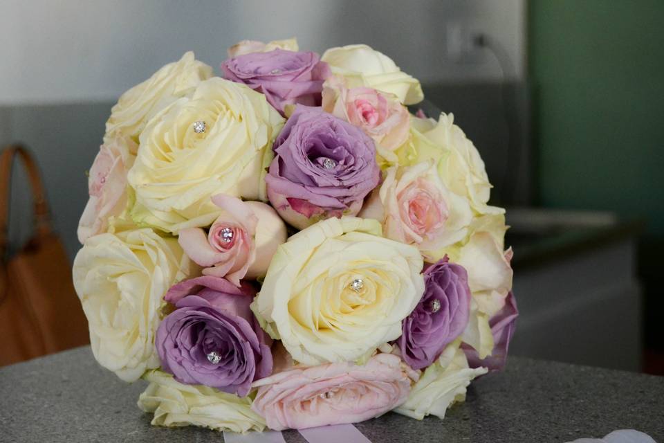 Bouquet de mariée rond