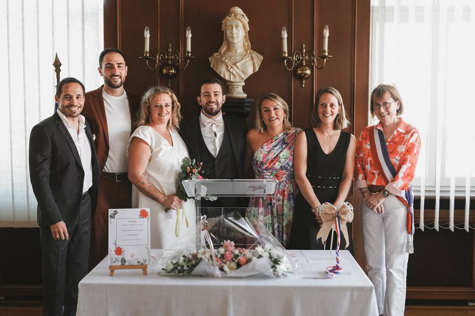Photo mariés mairie