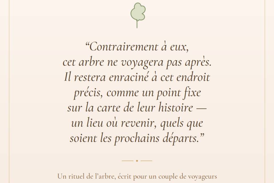 Rituel de l'arbre