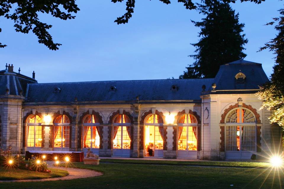 Salle de l'orangerie - la nuit