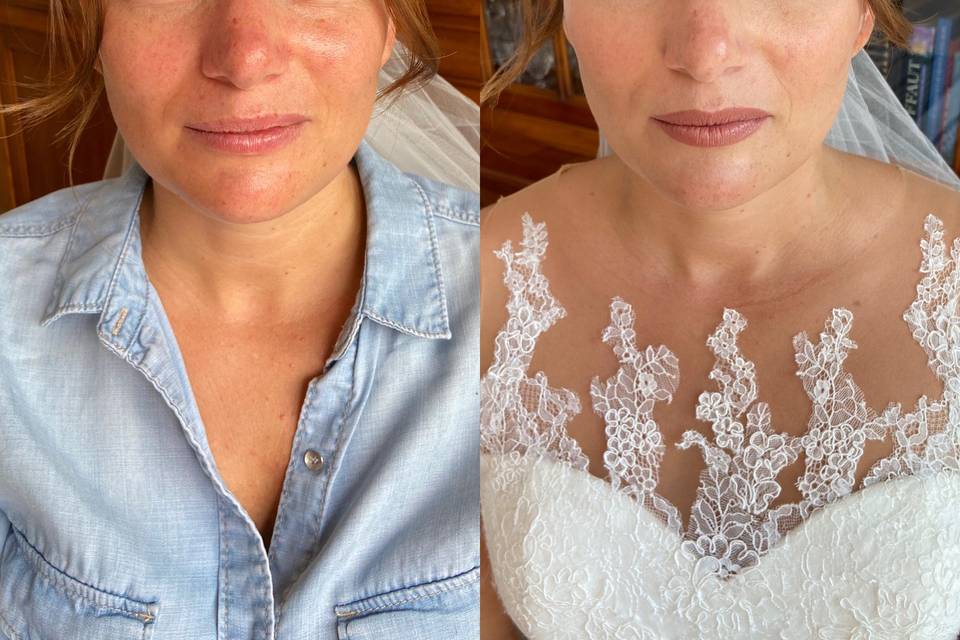 Avant/après mariée