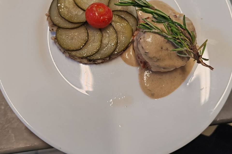 Quasi de veau sauce cèpes