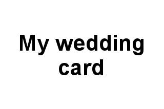 My wedding card logo