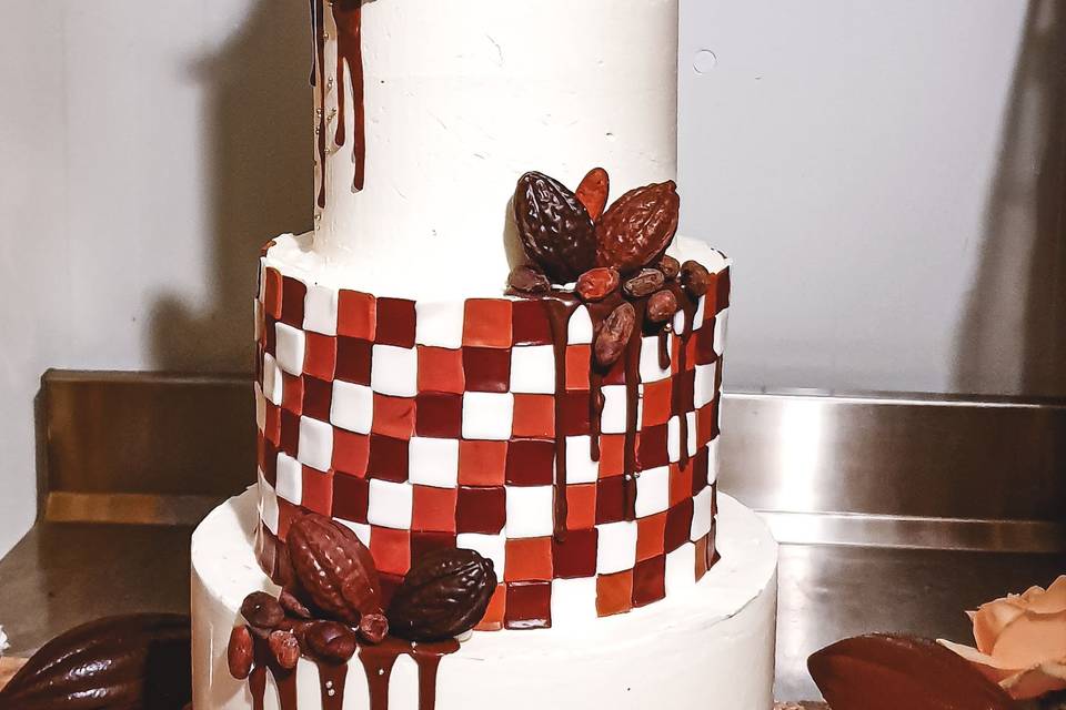 Wedding cake chocolat