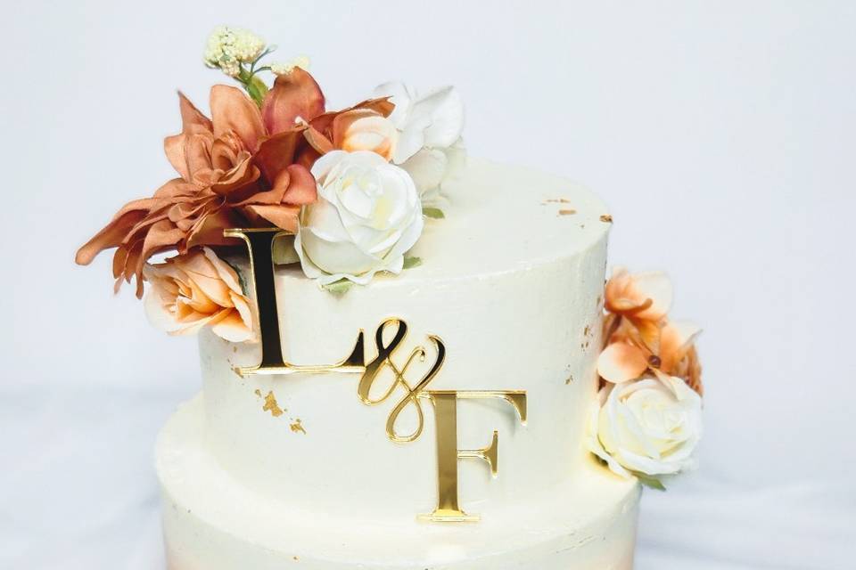 Wedding cake teracotta