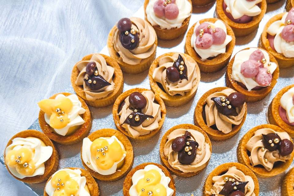 Plateau de mini tartelettes