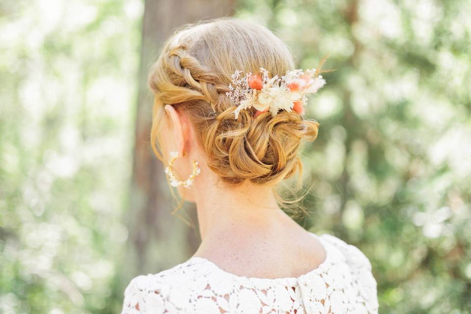 La coiffure de la mariée