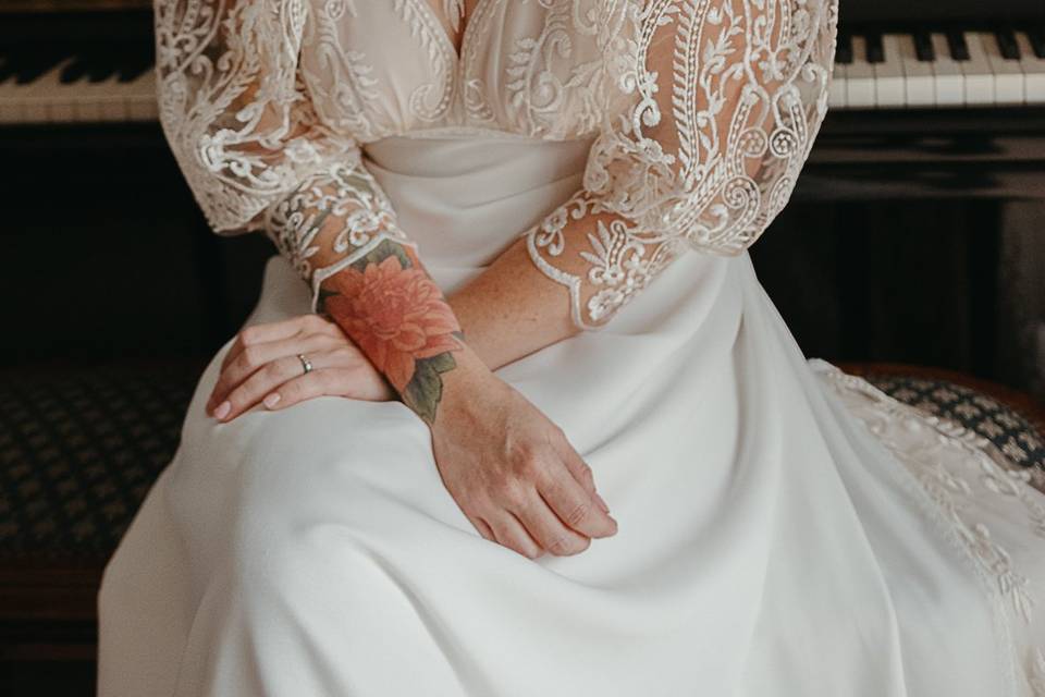 Robe vintage mariée