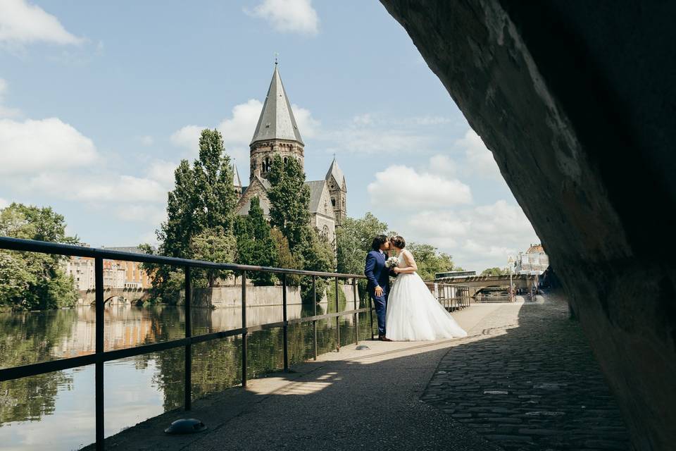 Mariage au temple neuf à Metz