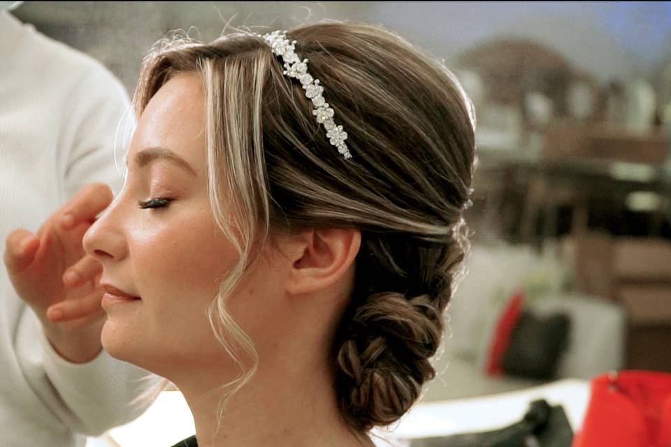 Coiffure de la mariée