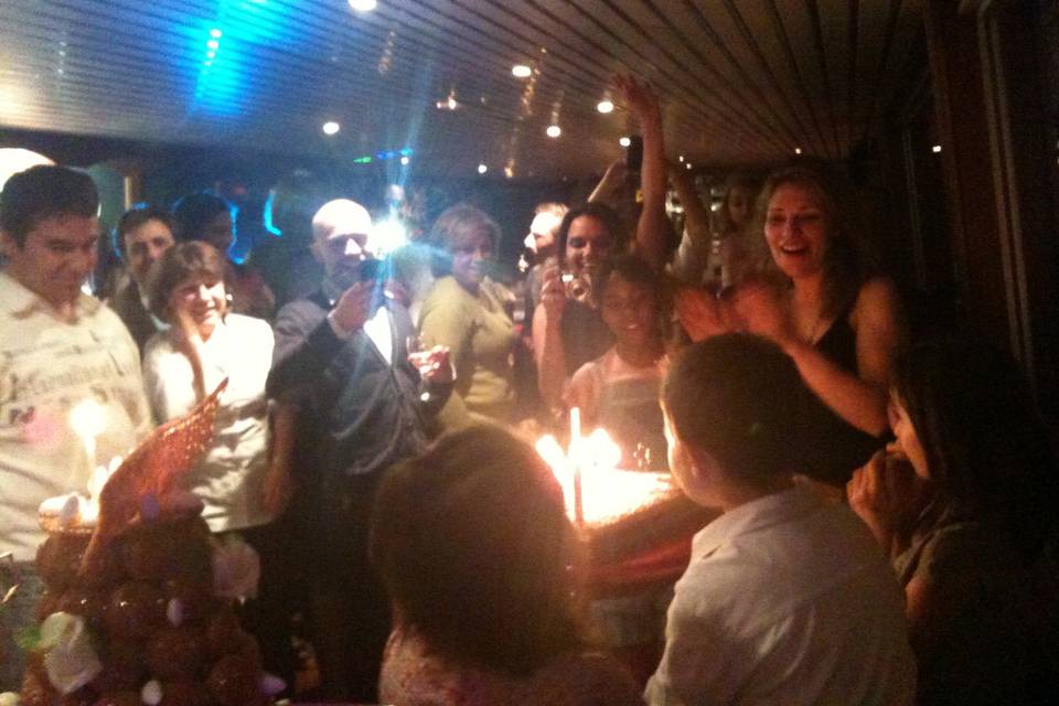 Anniversaire sur péniche