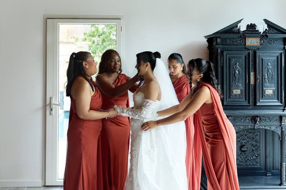 Préparation de la mariée