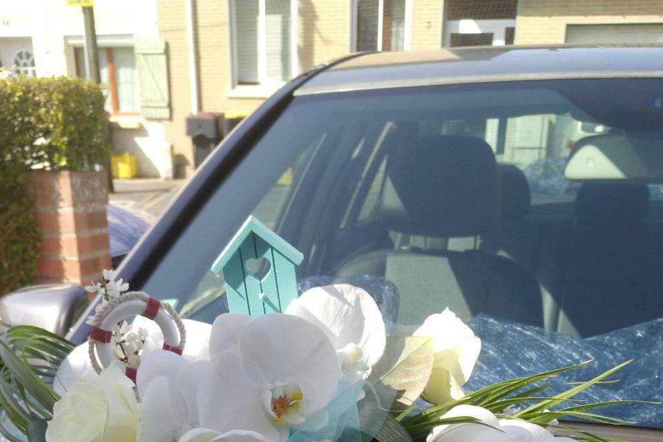 Bouquet de devant de voiture