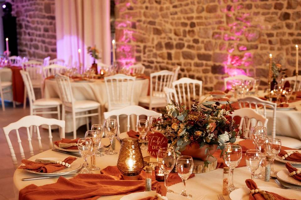 Décoration des tables