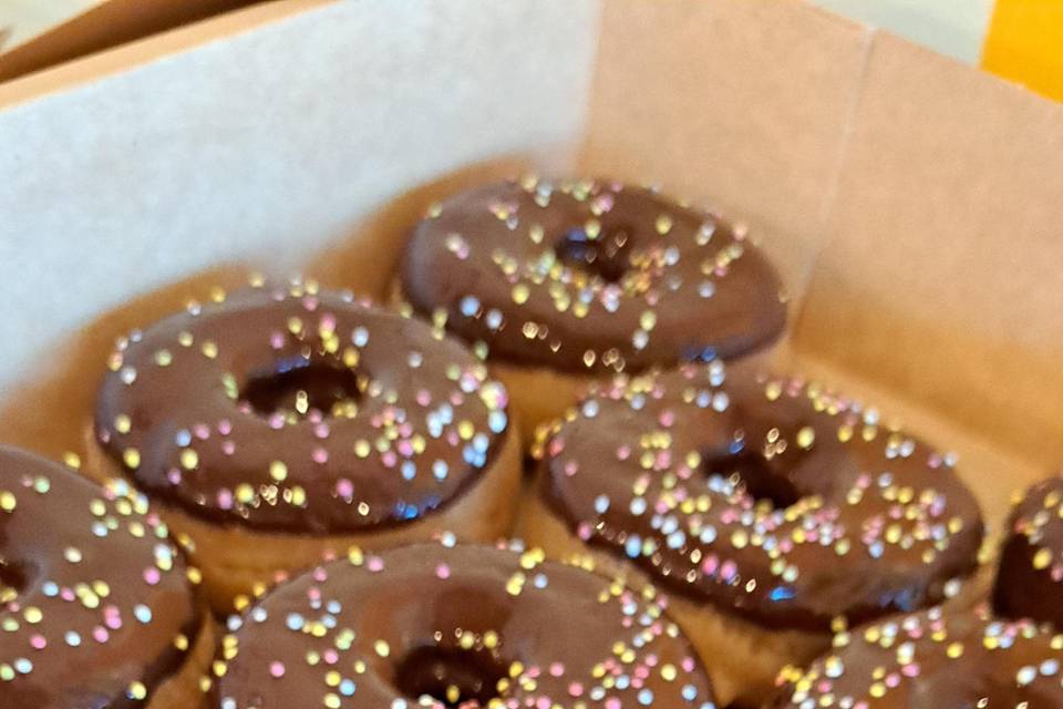 Mini donuts au chocolat