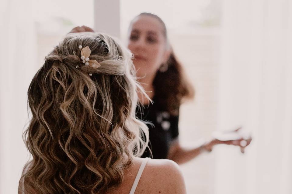 Coiffure bouclée