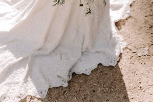 Bouquet de mariée déstructuré