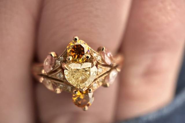 Bague de fiançailles Diadème