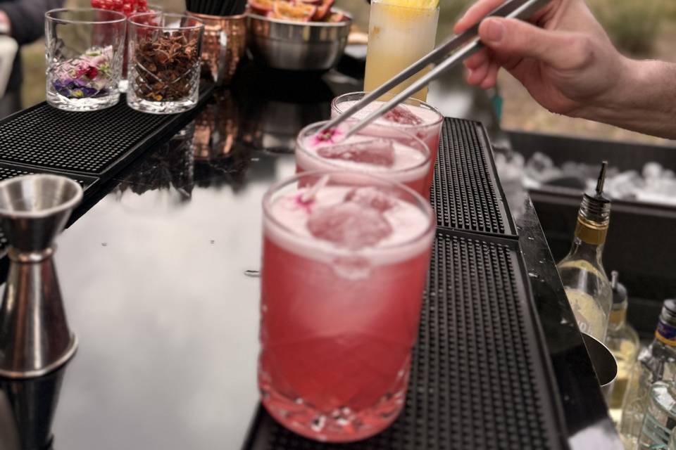 Des cocktails fleuries