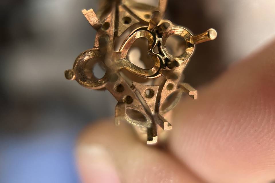 Bague à l'atelier