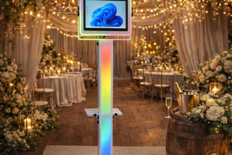 Photobooth Blanc LED