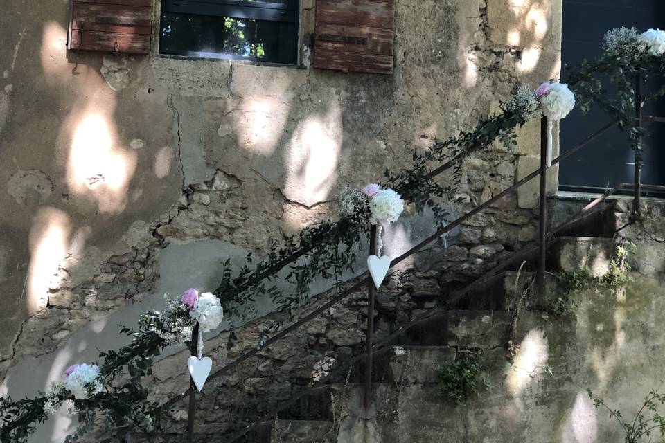 Montée d'escalier