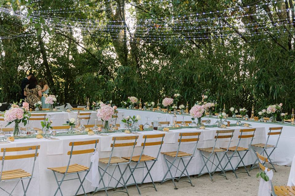 Table en extérieur