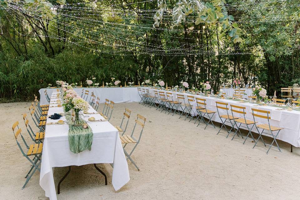 Table en extérieur