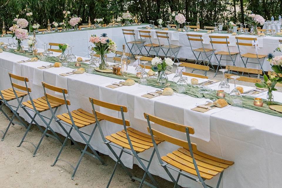 Table en extérieur