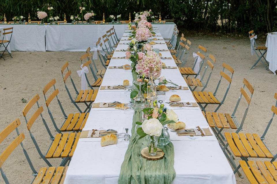 Table en extérieur