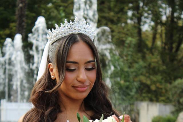 Une princesse et ses fleurs