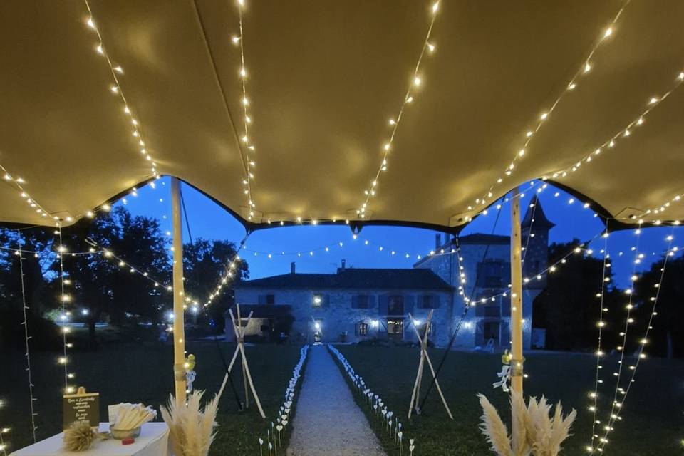 Tente illuminée
