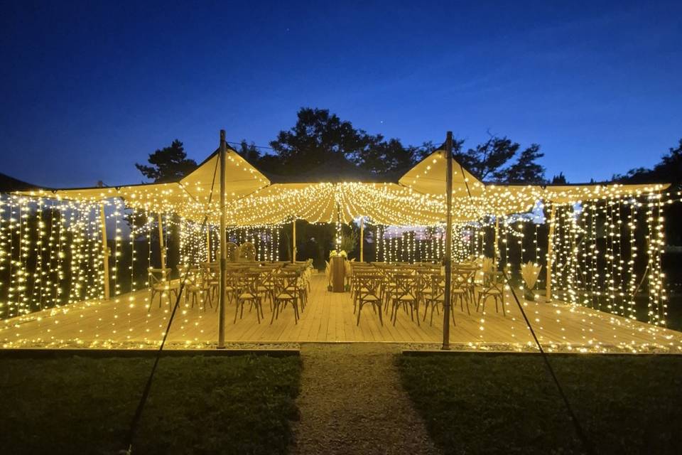 Tente illuminée