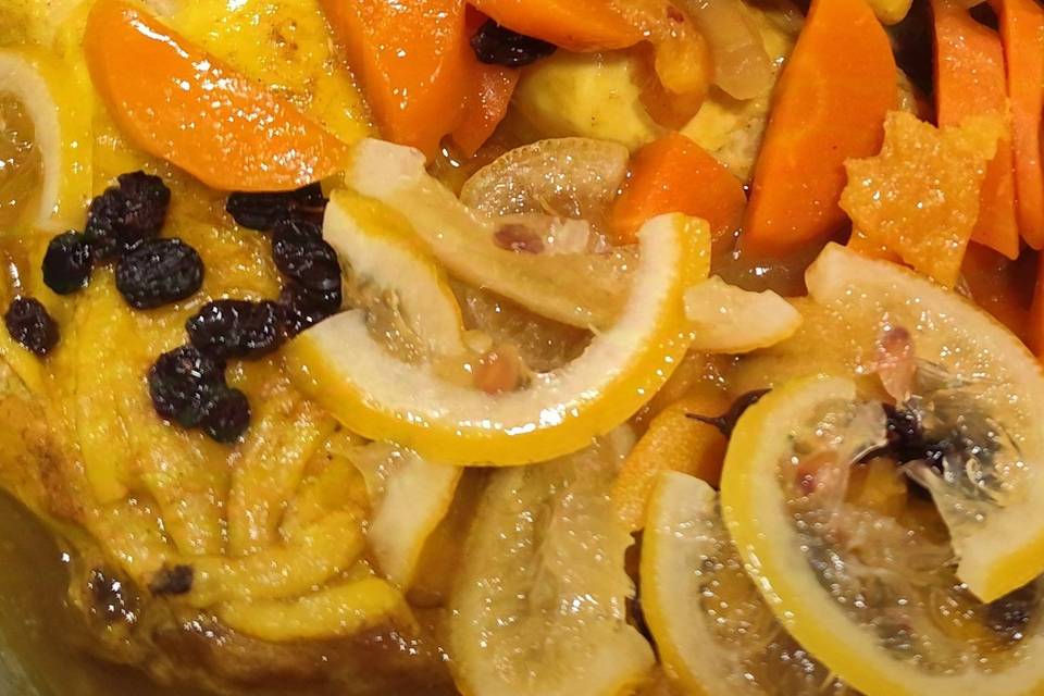 Tajine de poulet au citron