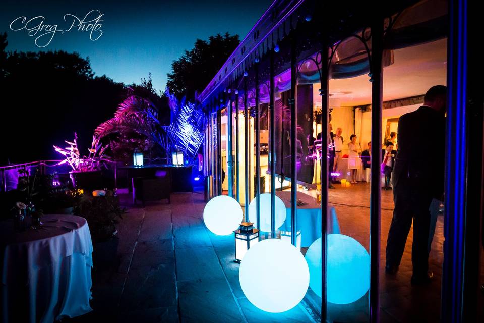 Boules et lanternes à leds