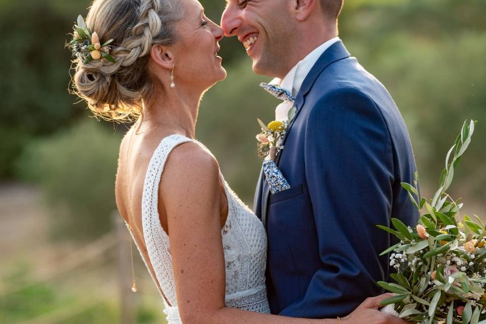 Chignon mariage Provence