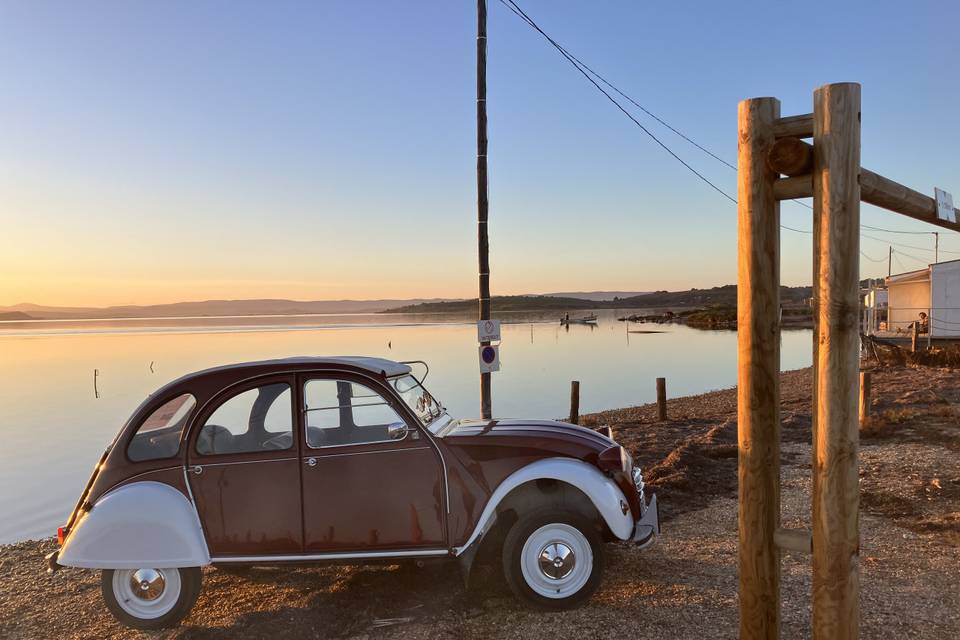 2CV couché de soleil