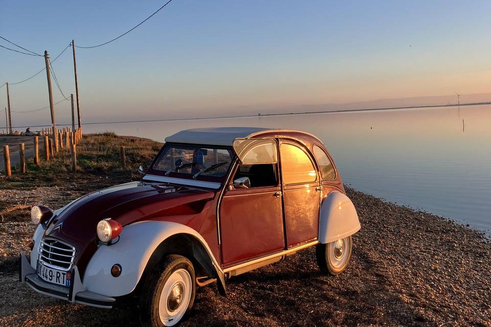 2CV couché de soleil